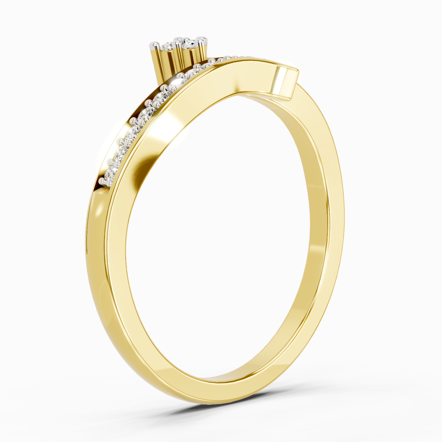 0.09 Carat Round Fashion Ring