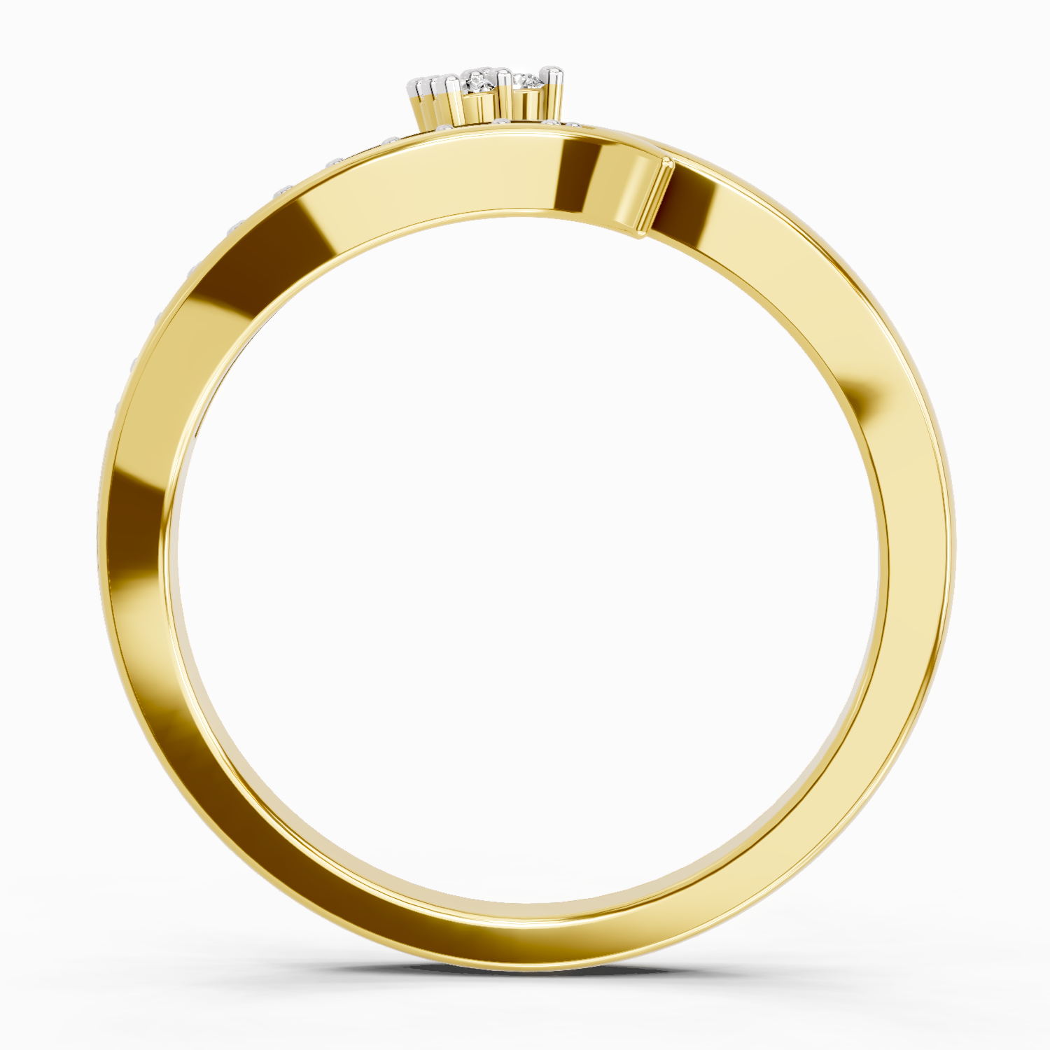 0.09 Carat Round Fashion Ring