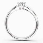 Sparkles 0.16 Ct Round Solitaire Diamond Ring in 14K Gold
