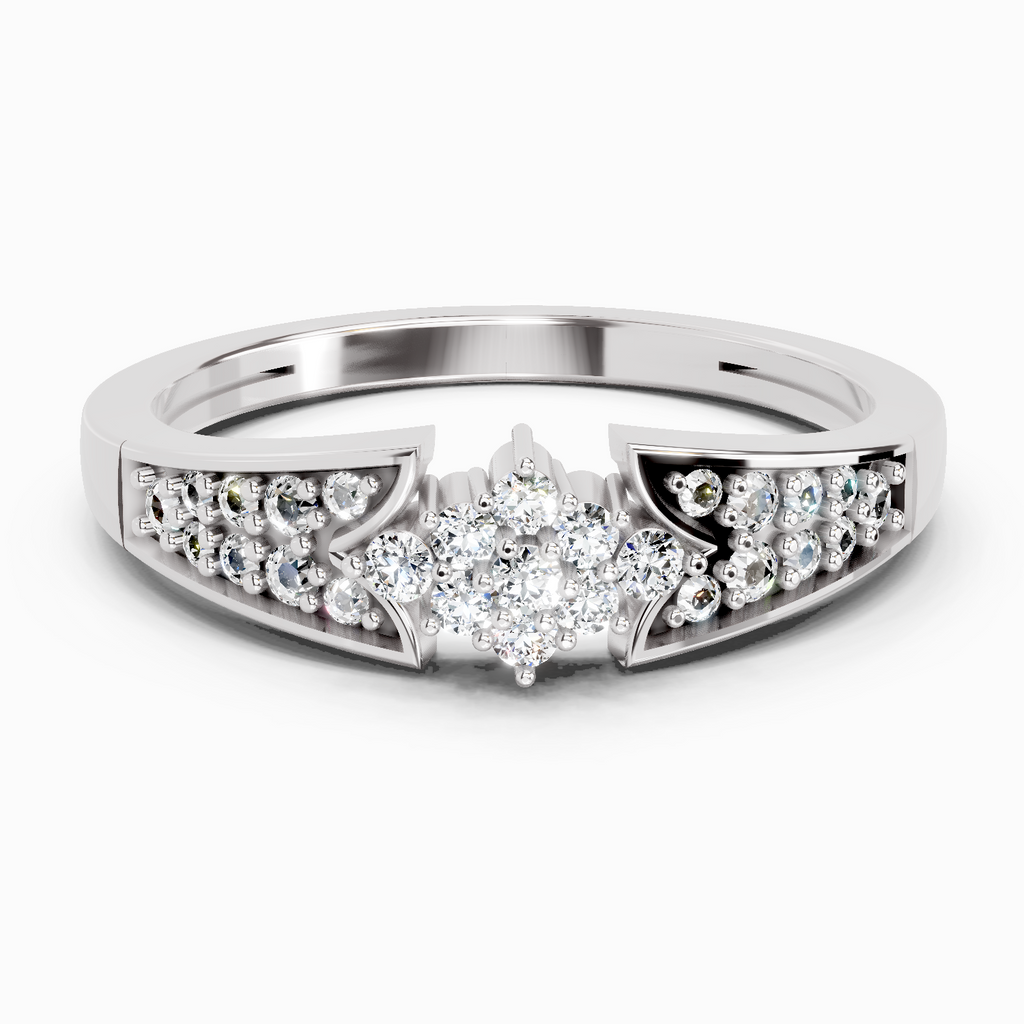Sparkles 0.2 1 Ct Round Cluster Diamond Ring in 14K Gold