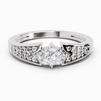 Sparkles 0.2 1 Ct Round Cluster Diamond Ring in 14K Gold
