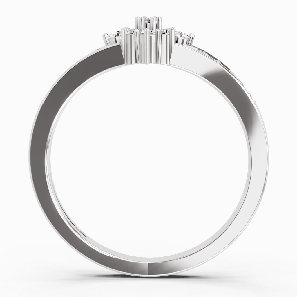 Sparkles 0.2 1 Ct Round Cluster Diamond Ring in 14K Gold