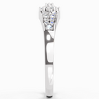Sparkles 0.2 1 Ct Round Cluster Diamond Ring in 14K Gold