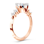 1.71 Carat Round Side Stone Engagement Ring