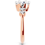 1.71 Carat Round Side Stone Engagement Ring