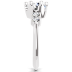 1.71 Carat Round Side Stone Engagement Ring