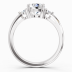 1.05 Carat Round 3 Stone Diamond Ring