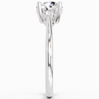 1.05 Carat Round 3 Stone Diamond Ring