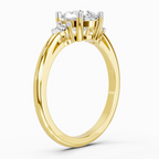 1.05 Carat Round 3 Stone Diamond Ring