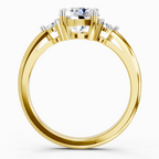 1.05 Carat Round 3 Stone Diamond Ring