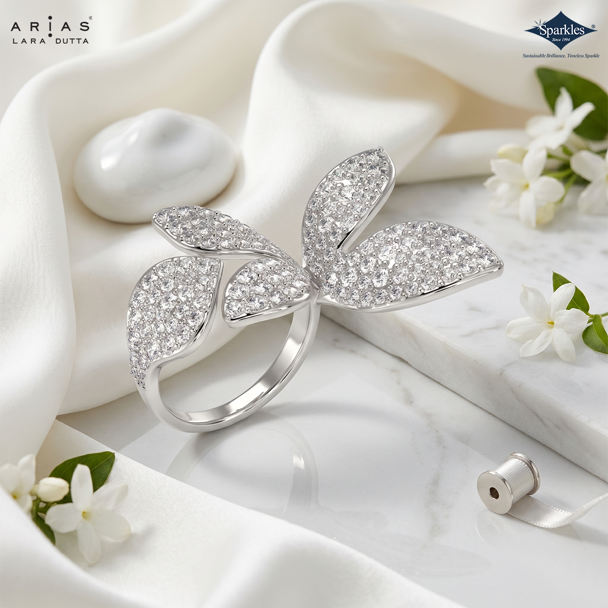 Arias by Lara Dutta: Botanical Radiance Diamond Ring