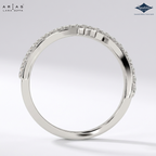 Arias by Lara Dutta Opulent Wave Pave Diamond Ring