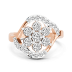 0.75 Carat Diamond Cluster Ring