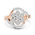 1.05 Carat Round 3 Stone Diamond Ring