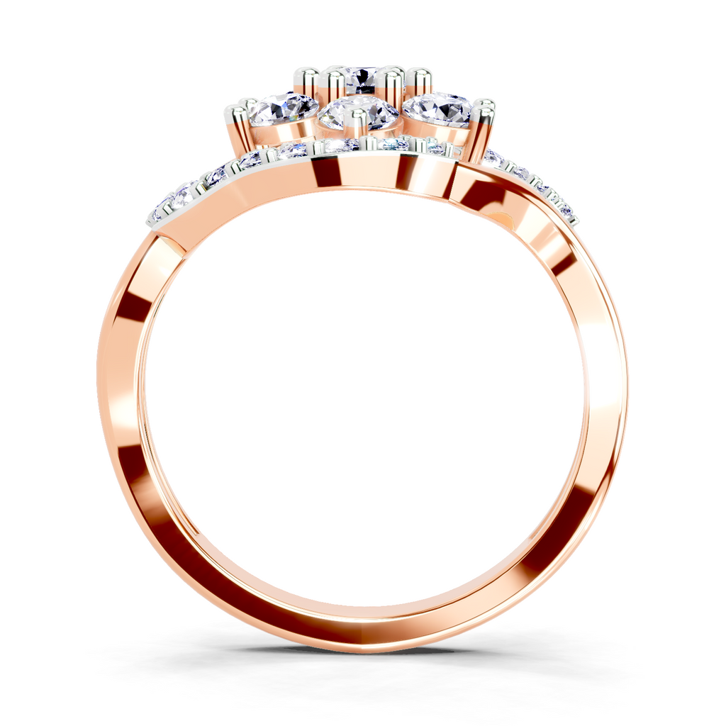 0.75 Carat Diamond Cluster Ring