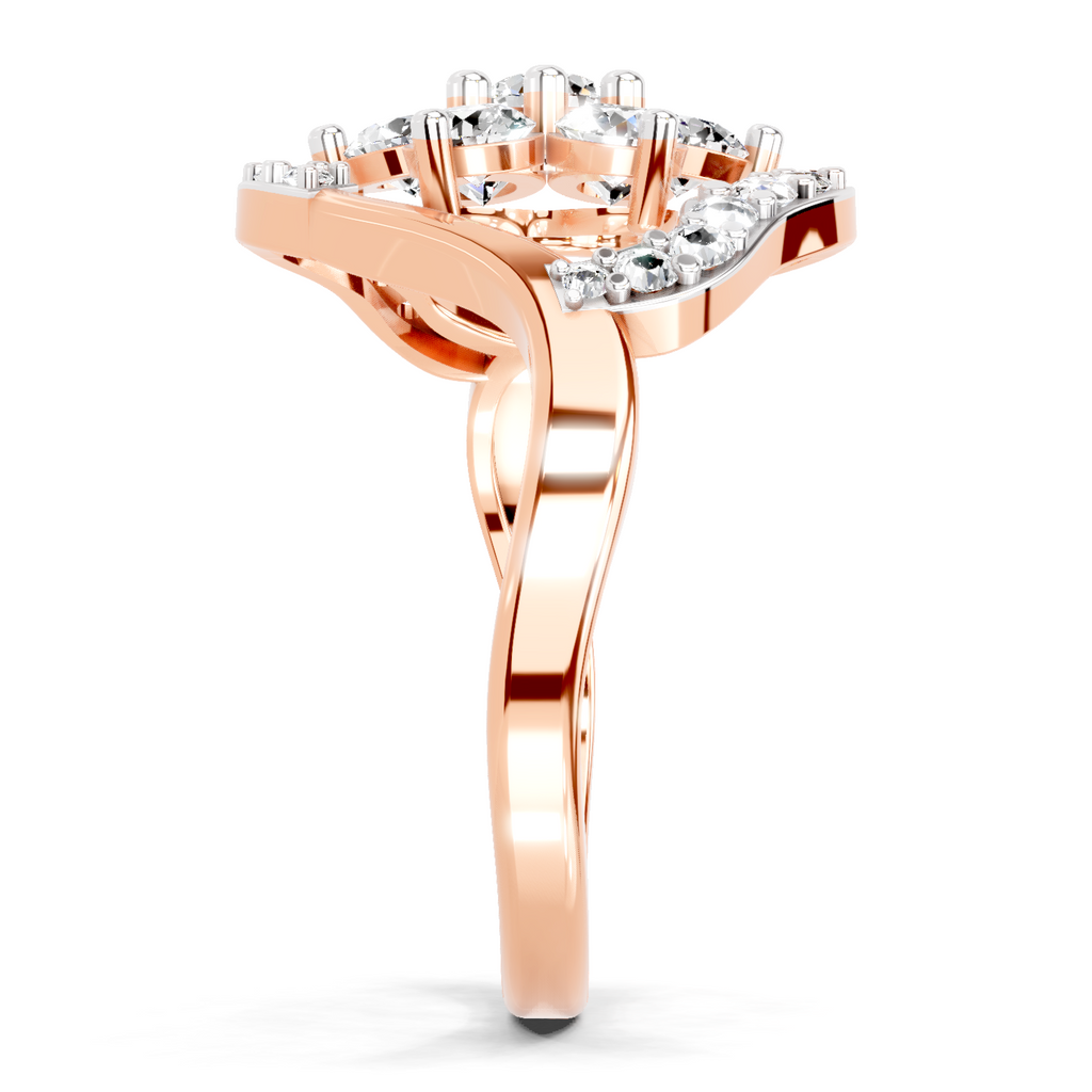 0.75 Carat Diamond Cluster Ring