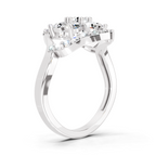 0.75 Carat Diamond Cluster Ring