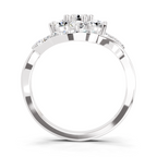 0.75 Carat Diamond Cluster Ring