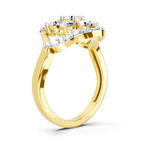 0.75 Carat Diamond Cluster Ring