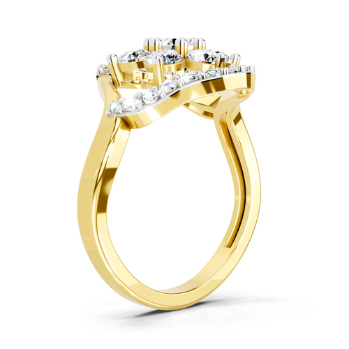 0.75 Carat Diamond Cluster Ring