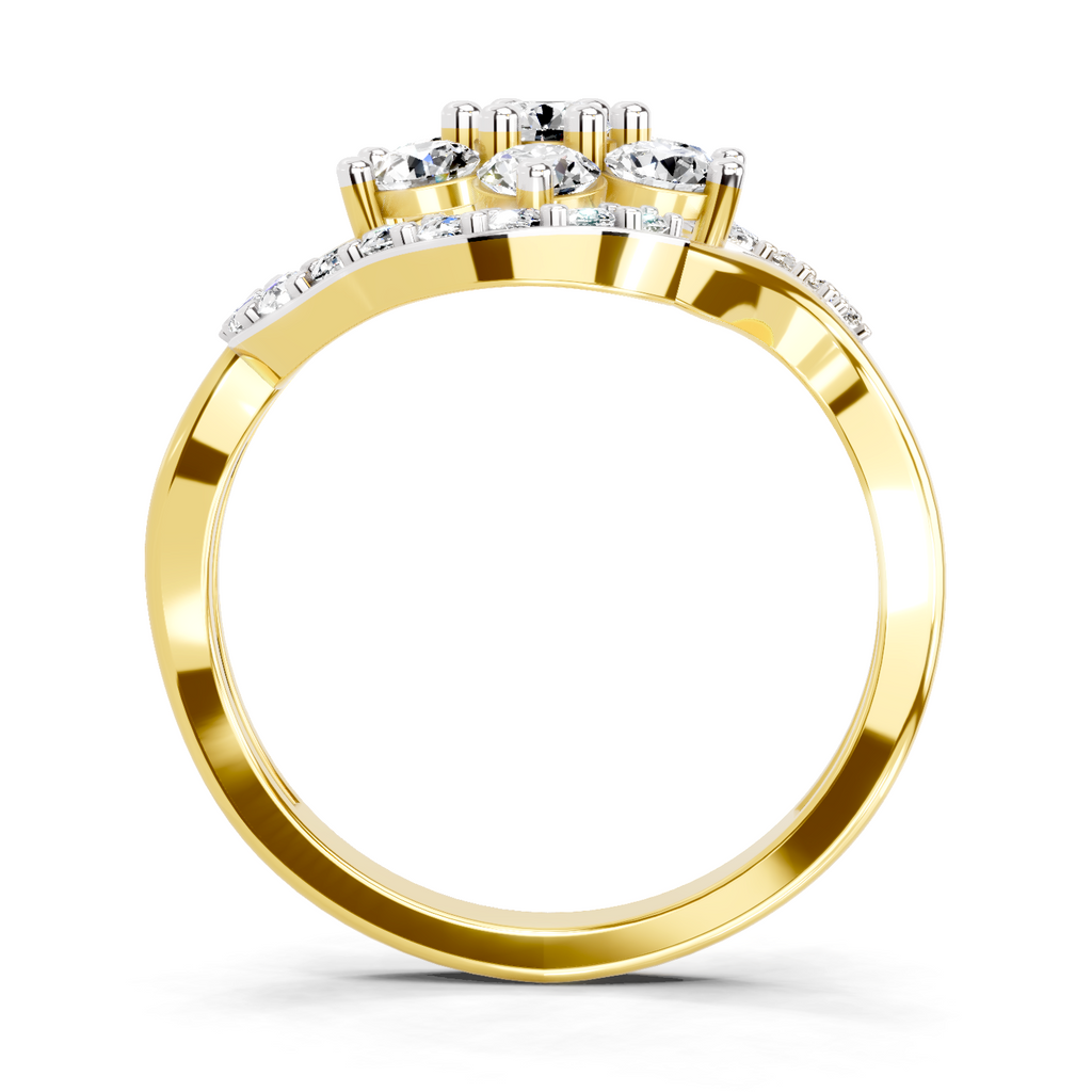 0.75 Carat Diamond Cluster Ring
