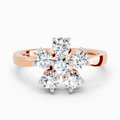 0.75 Carat Diamond Cluster Ring