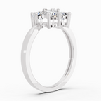 0.66 Carat Flower Diamond Ring