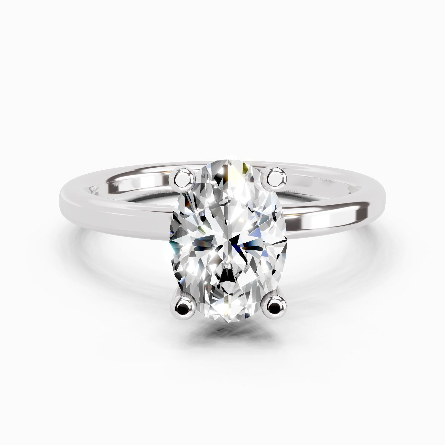 1.32 Carat Oval Solitaire Engagement Ring