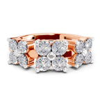 0.73 Carat Floral Diamond Ring