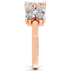 0.73 Carat Floral Diamond Ring