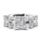 0.73 Carat Floral Diamond Ring