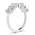 0.73 Carat Floral Diamond Ring