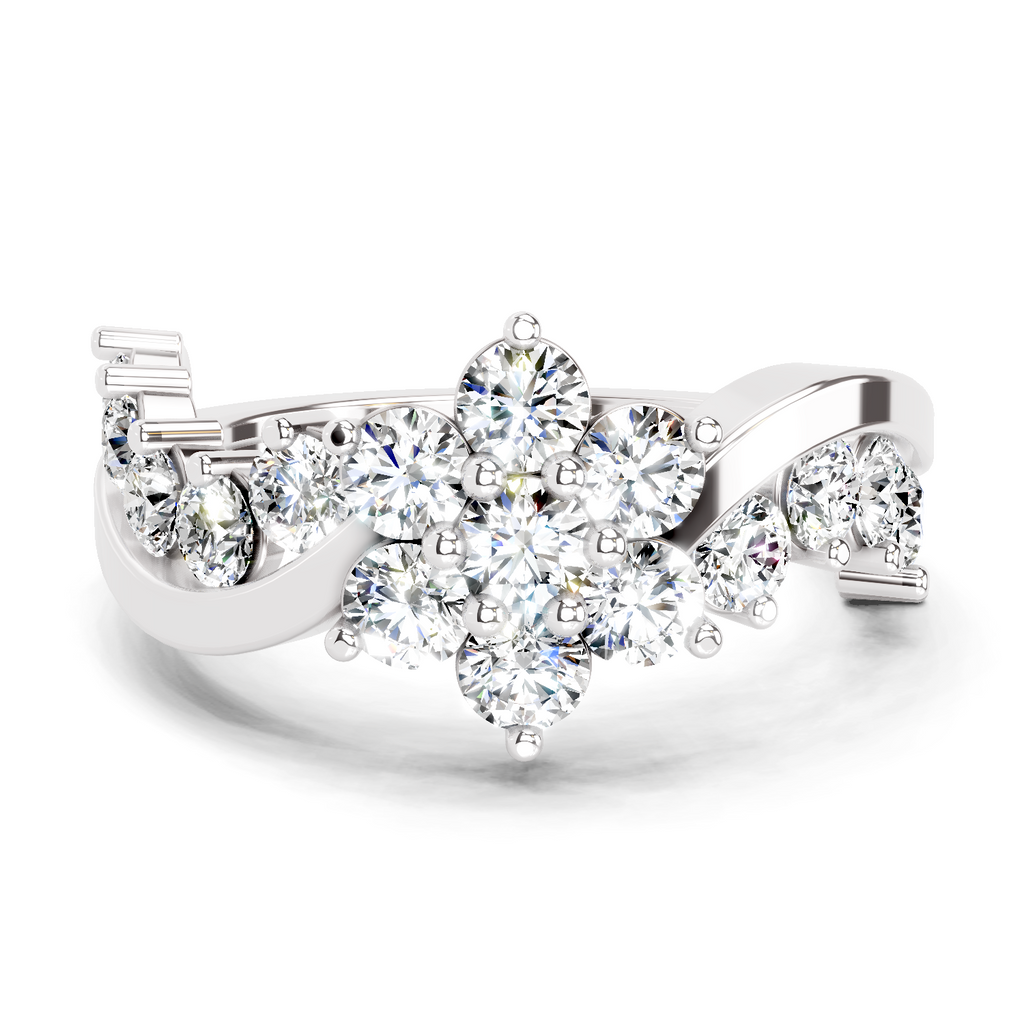 1.41 Carat Cluster Diamond Ring