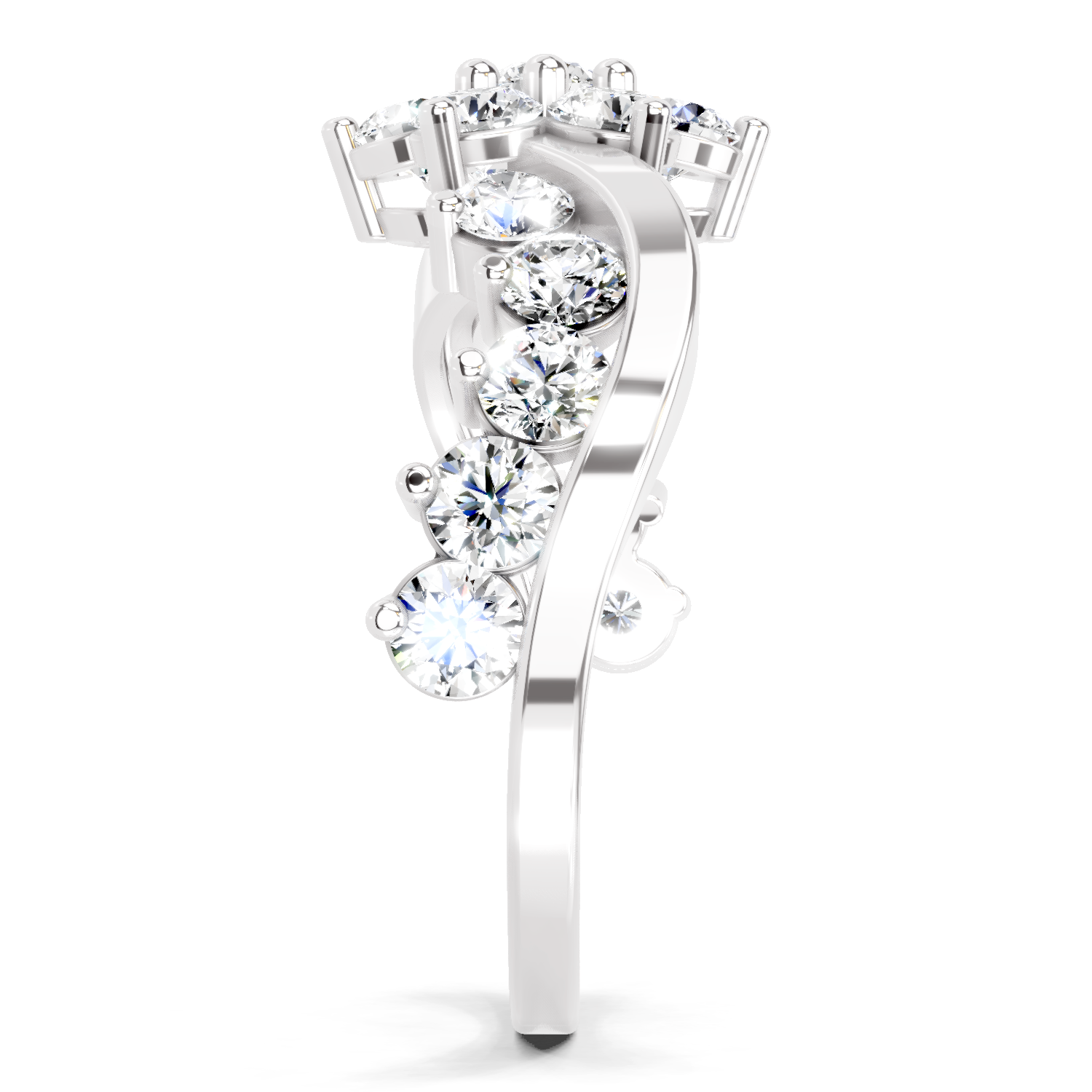 1.41 Carat Cluster Diamond Ring