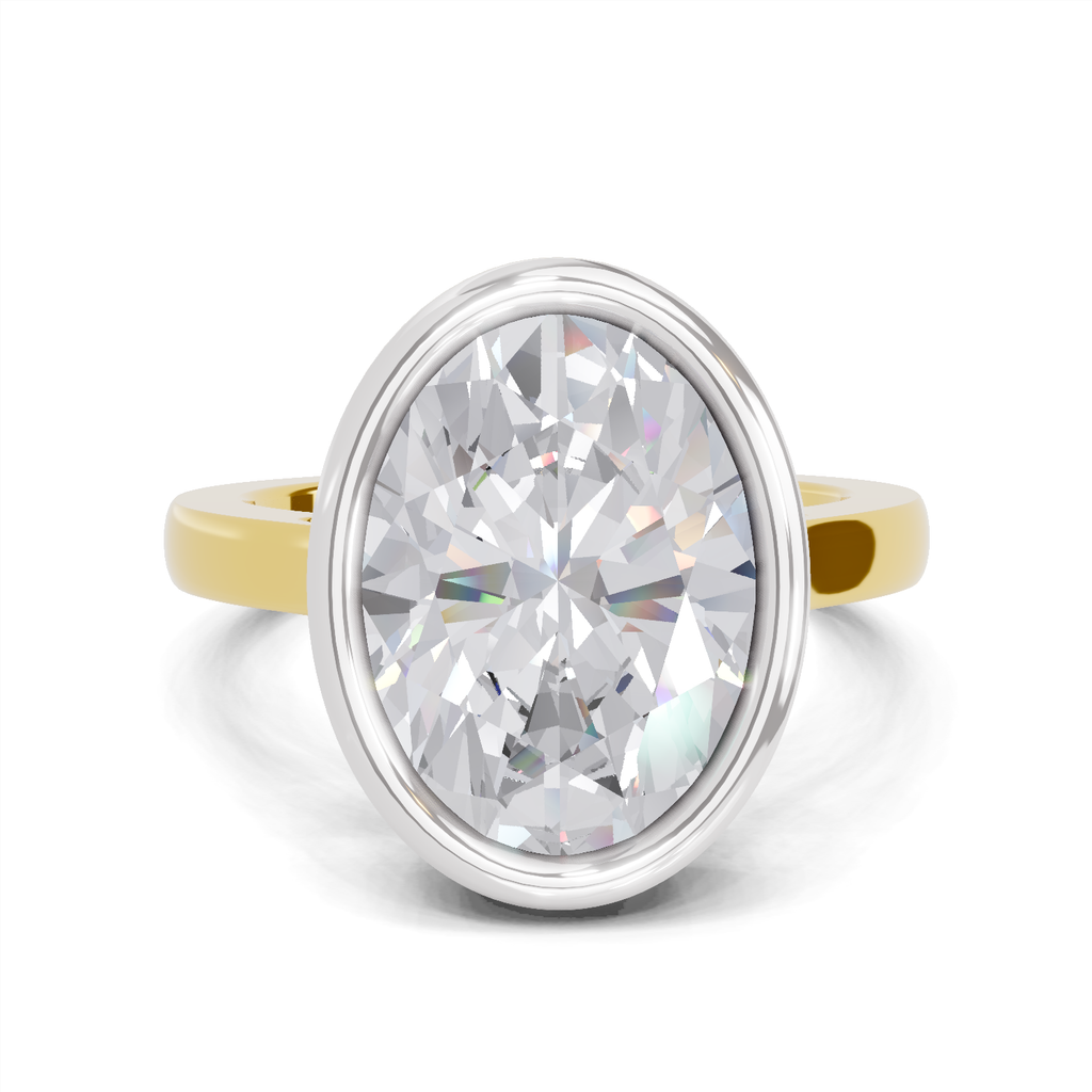 1.89 Carat Aurora Oval Promise Engagement Ring