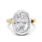 1.89 Carat Aurora Oval Promise Engagement Ring
