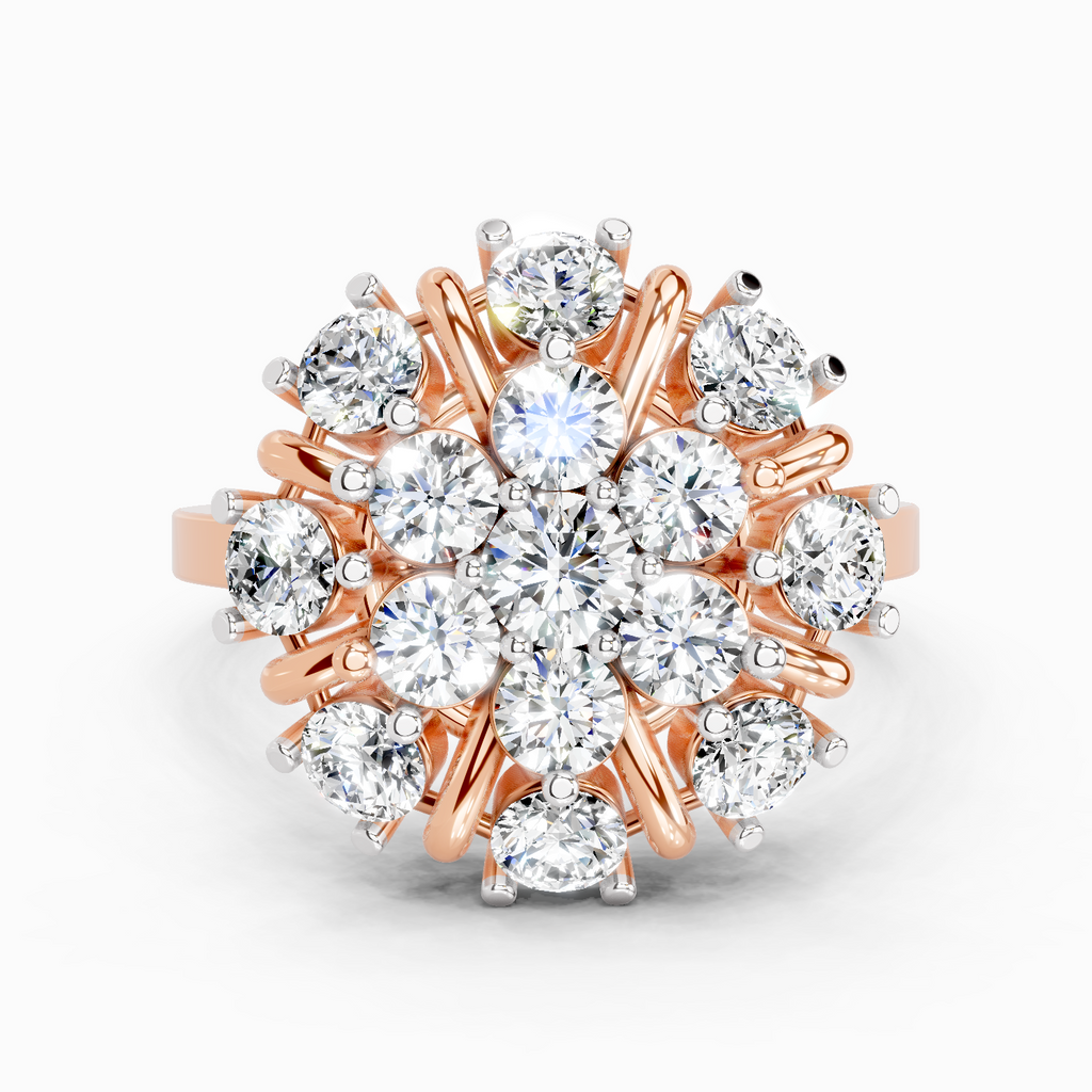 2.36 Carat Diamond Cluster Ring
