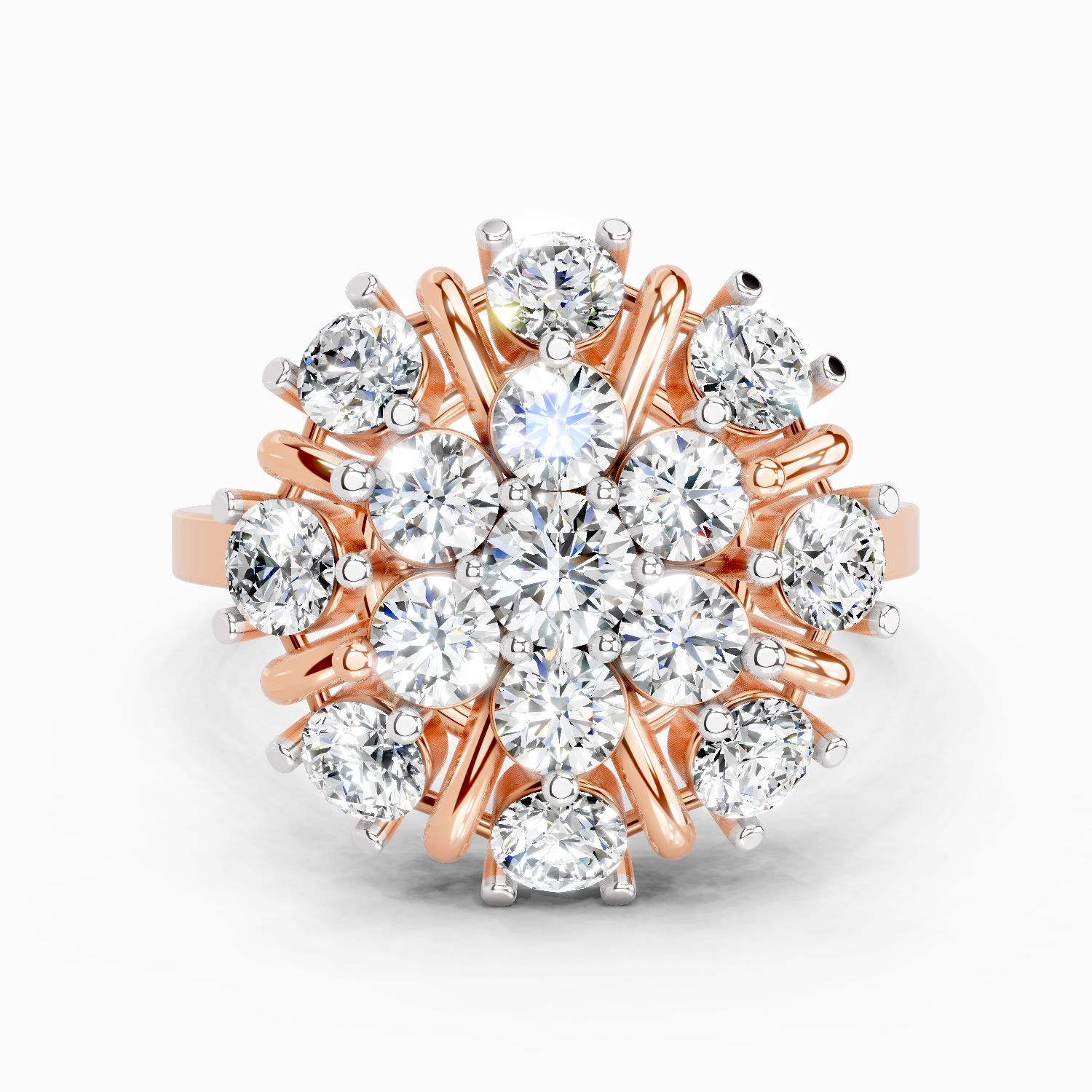 2.36 Carat Diamond Cluster Ring