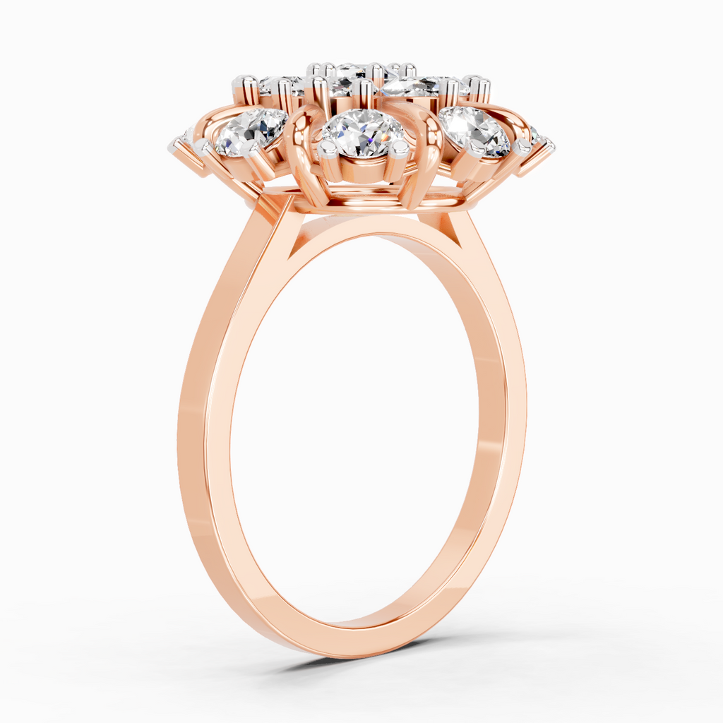 2.36 Carat Diamond Cluster Ring
