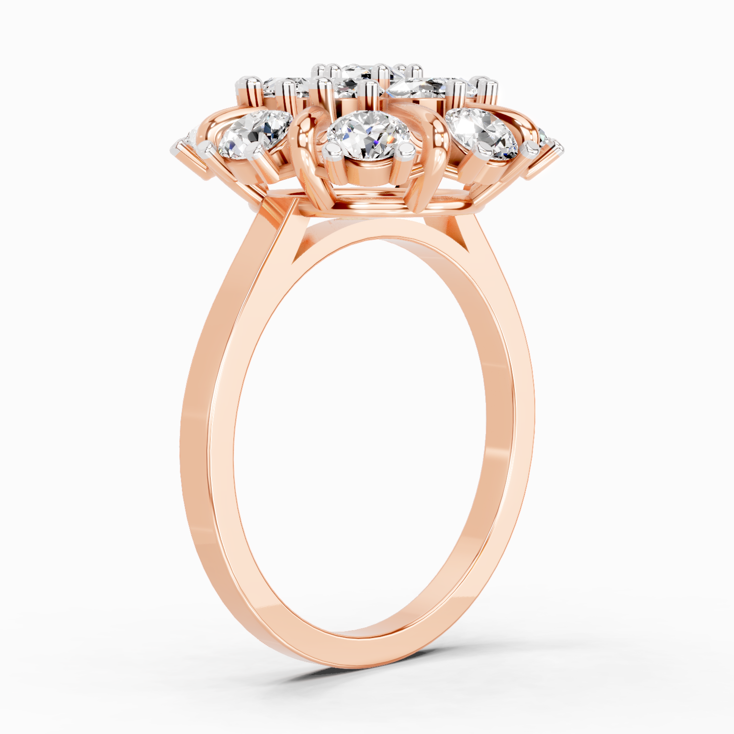 2.36 Carat Diamond Cluster Ring