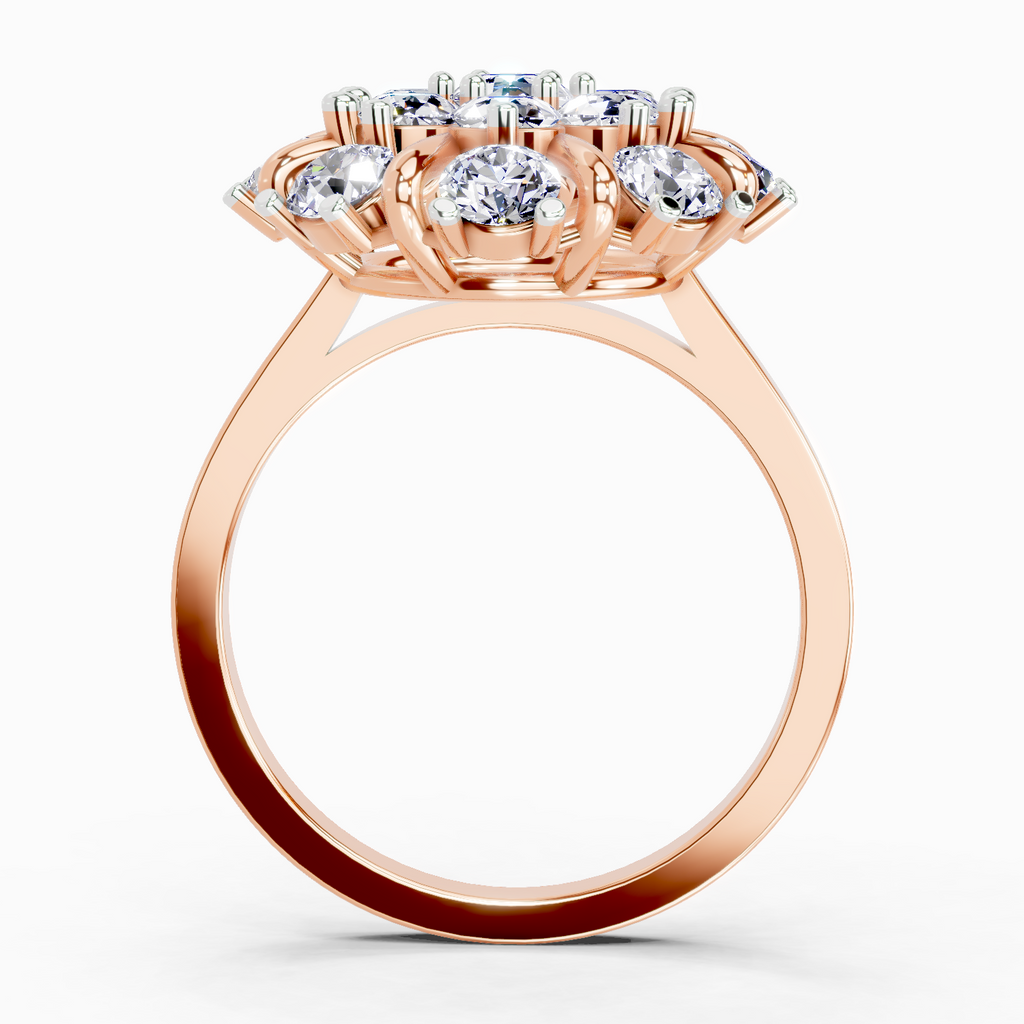 2.36 Carat Diamond Cluster Ring
