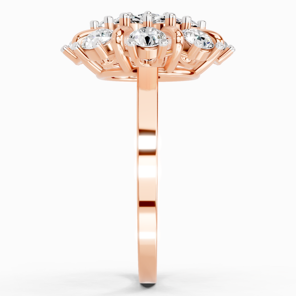 2.36 Carat Diamond Cluster Ring