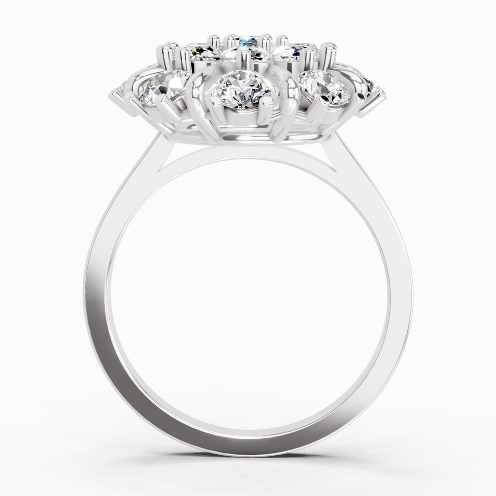 2.36 Carat Diamond Cluster Ring