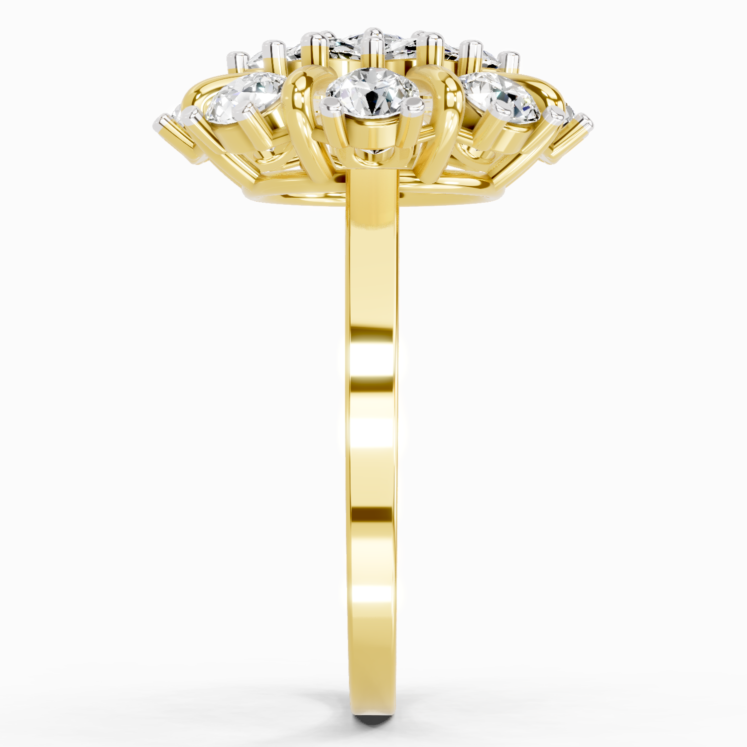 2.36 Carat Diamond Cluster Ring