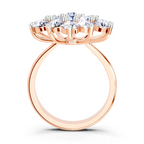 3.18 Carat Flower Diamond Ring