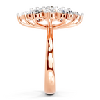 3.18 Carat Flower Diamond Ring