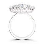 3.18 Carat Flower Diamond Ring