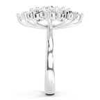 3.18 Carat Flower Diamond Ring