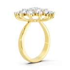 3.18 Carat Flower Diamond Ring