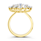 3.18 Carat Flower Diamond Ring